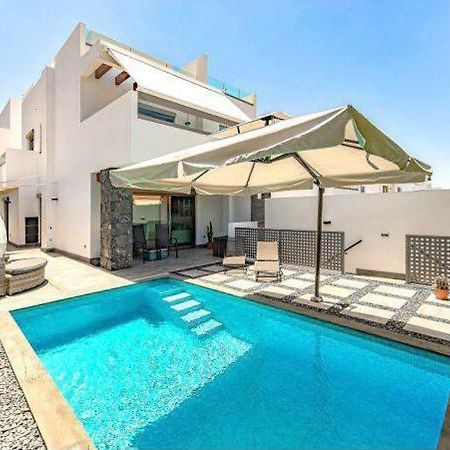 Luxury Villa Tropical Private Heated Pool Лос Кристианос Экстерьер фото